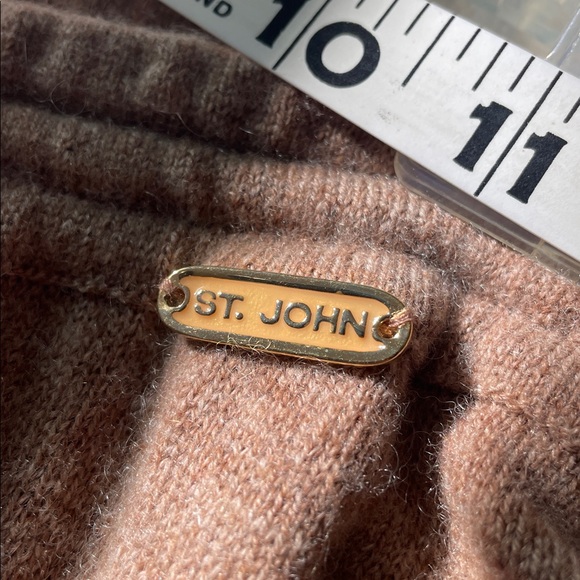 St. John cashmere Tan Wide Leg Women's Pants - Picture 5 of 16